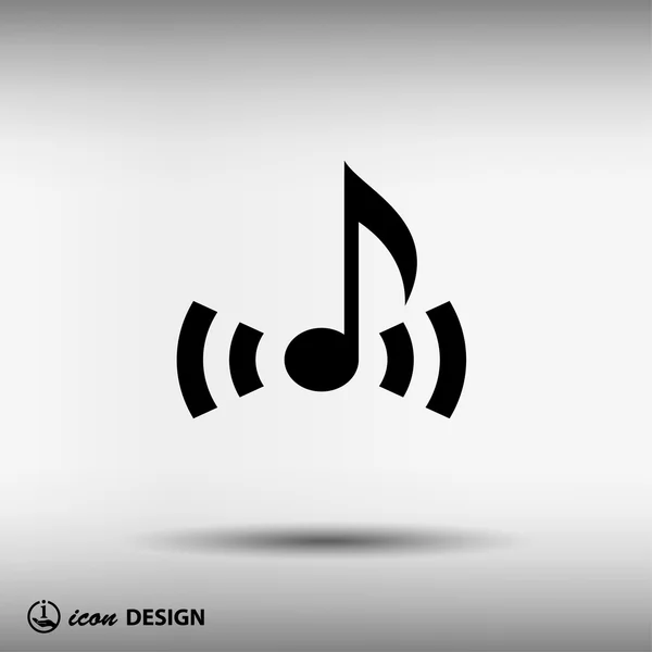 Pictogramme de note de musique — Image vectorielle