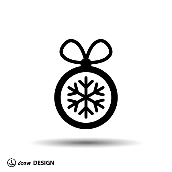 Ikona vánoční koule — Stockový vektor