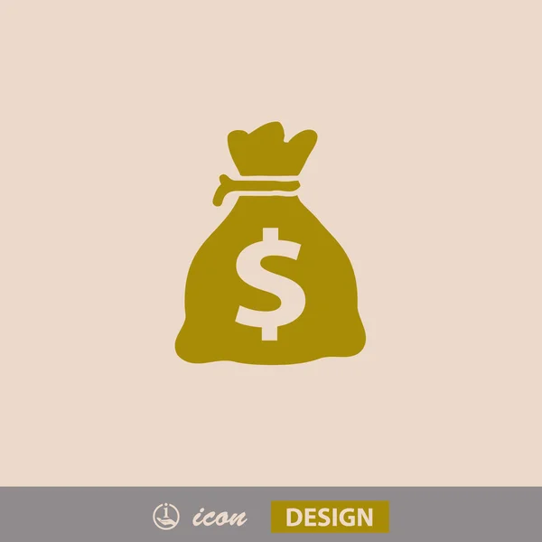 Pictogramme de l'icône de l'argent — Image vectorielle