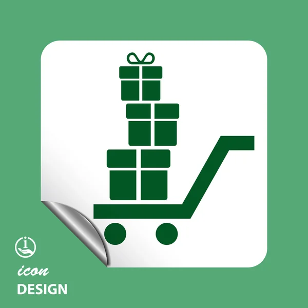 Pictograph of gifts icon — Stock Vector