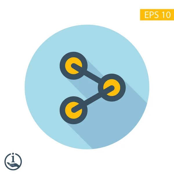 Pictograph dari ikon berbagi - Stok Vektor