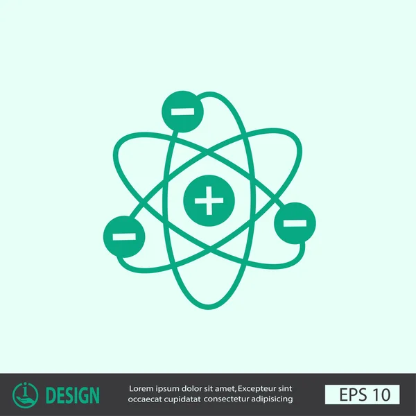 Ekibimizi atom simgesinin — Stok Vektör