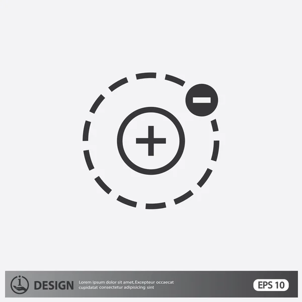 Ekibimizi atom simgesinin — Stok Vektör