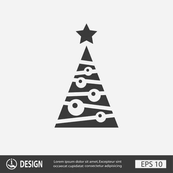 Pictografía del árbol de Navidad — Vector de stock