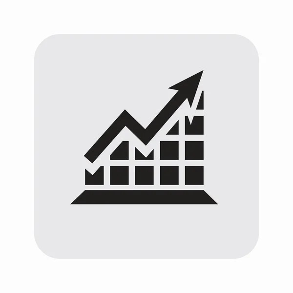 Pictograph of graph icon — Stock Vector