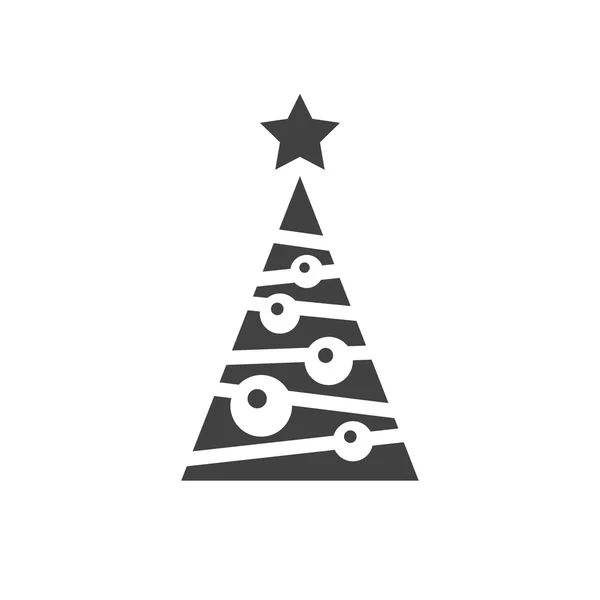 Pictogramme de l'arbre de Noël — Image vectorielle