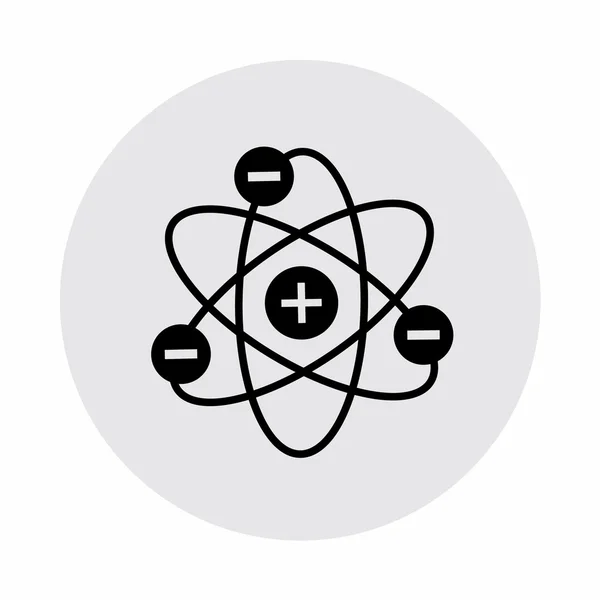 Pictograph of atom icon — Stock Vector