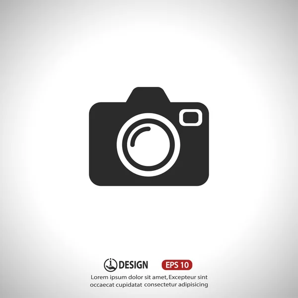 Pictograph of camera icon — Stock Vector