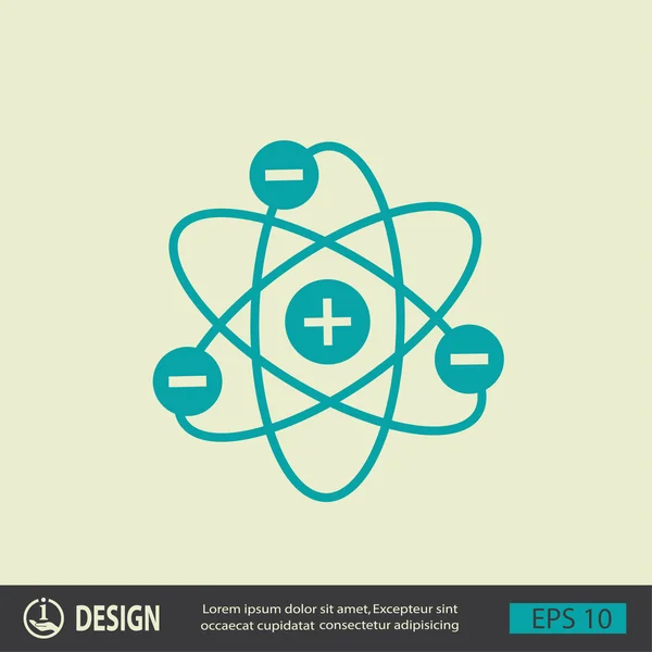 Ekibimizi atom simgesinin — Stok Vektör