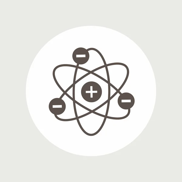 Pictograph atom ikon — Stock Vector