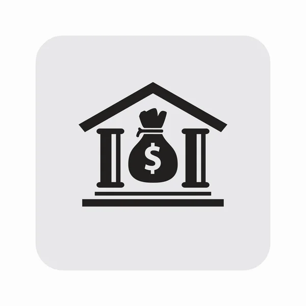 Ikona budova banky — Stockový vektor