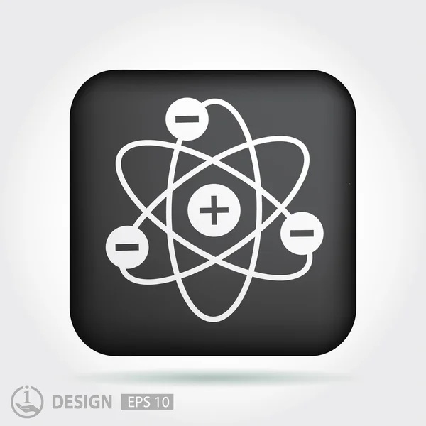 Piktogramm des Atomsymbols — Stockvektor