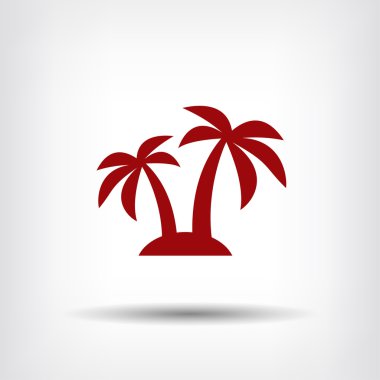 Ekibimizi Adası palmiye ağaçları ile