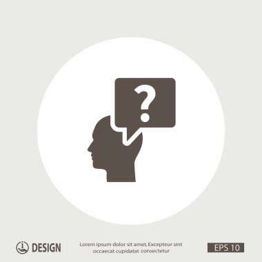 soru işareti ve adam