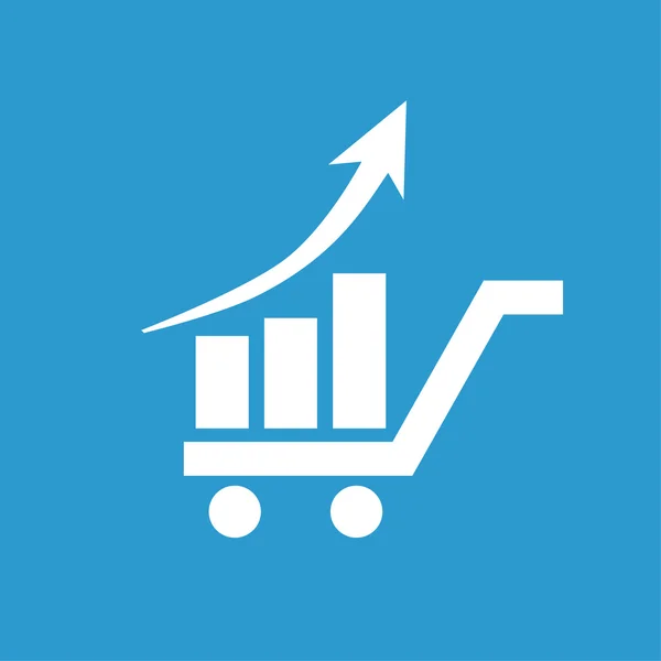 Pictograph Graph med pil — Stock vektor