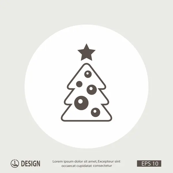 Pictografía del árbol de Navidad — Archivo Imágenes Vectoriales