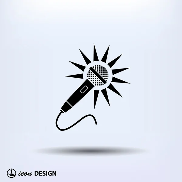 Icône de microphone Studio — Image vectorielle