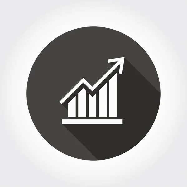 Pictograph Graph med pil — Stock vektor