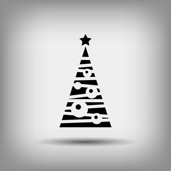 Pictograph van kerstboom — Stockvector