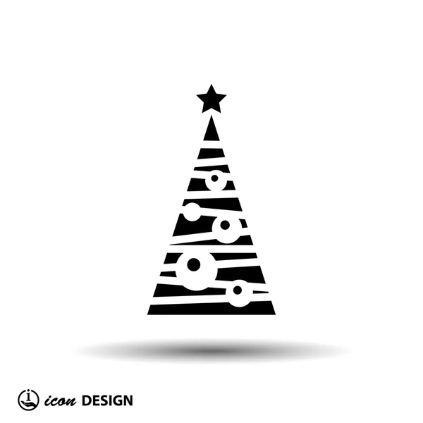 Pictografía del árbol de Navidad — Vector de stock