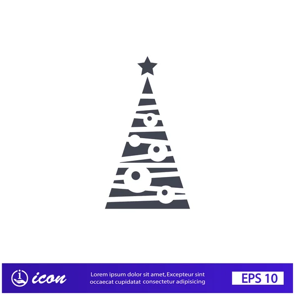 Pictogramme de l'arbre de Noël — Image vectorielle