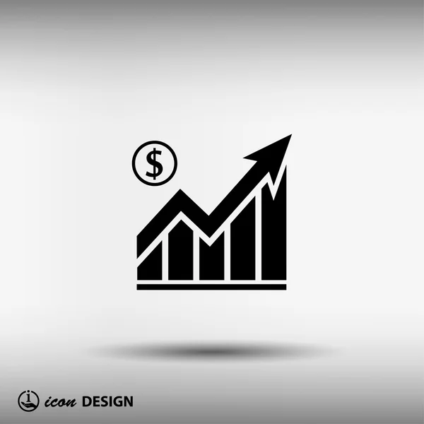 Resim Grafik ok ile — Stok Vektör