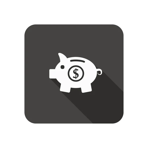 Pictografía del icono de la caja de dinero — Vector de stock