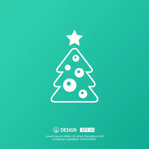 Pictografía del árbol de Navidad — Vector de stock