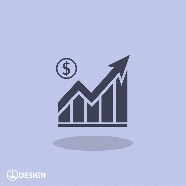 Pictograph a grafikon nyíl — Stock Vector