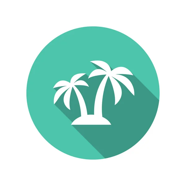 Ikona z ostrova s palmami — Stockový vektor