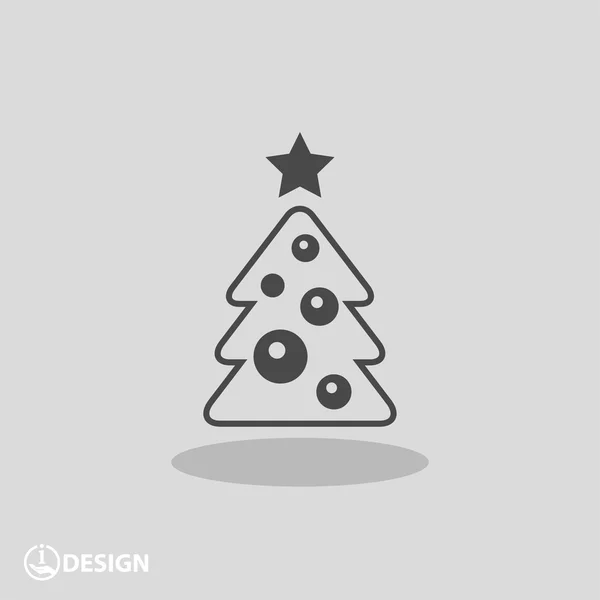 Pictografía del árbol de Navidad — Vector de stock
