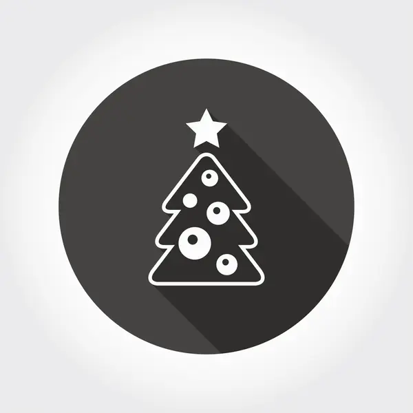 Pictograph van kerstboom — Stockvector