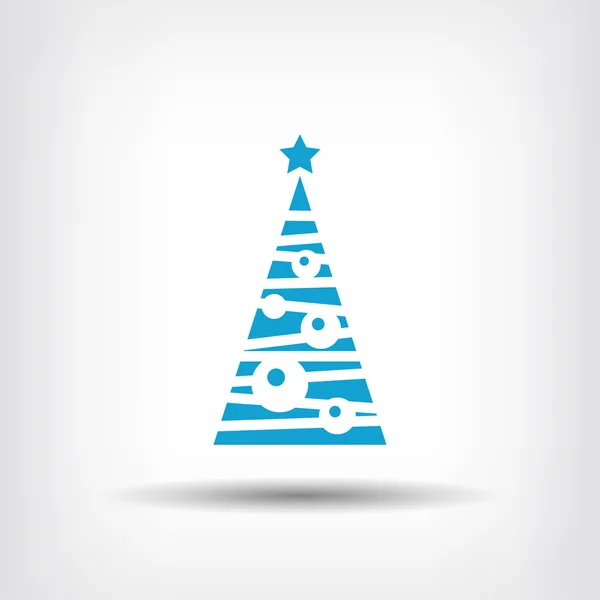 Pictograph van kerstboom — Stockvector