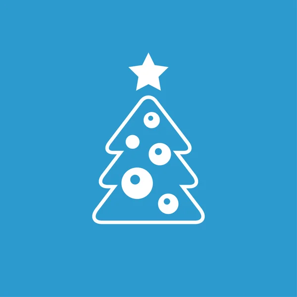 Pictograph van kerstboom — Stockvector