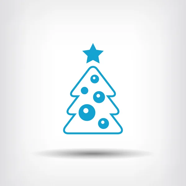 Pittogramma dell'albero di Natale — Vettoriale Stock