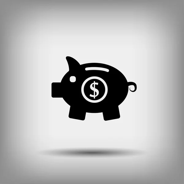 Pictograma do ícone da caixa de dinheiro — Vetor de Stock