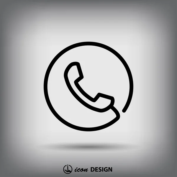 Pictograph av telefonen illustration — Stock vektor