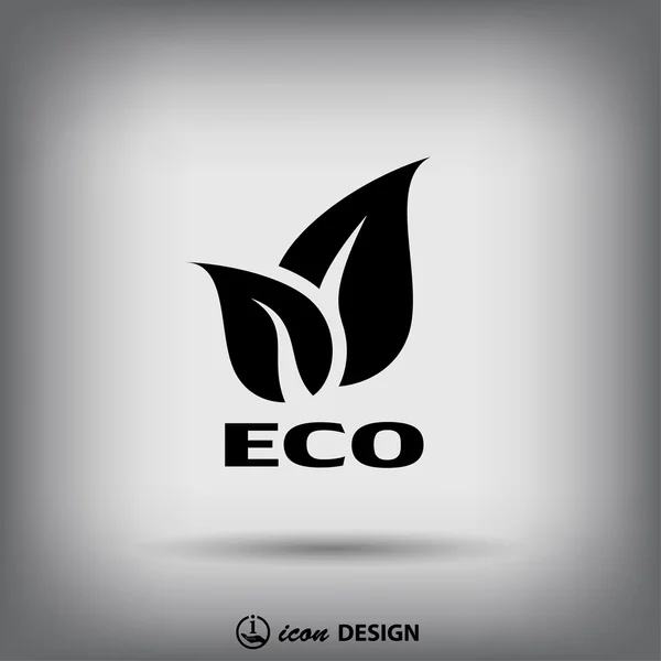 Pictogramme de l'éco icône — Image vectorielle