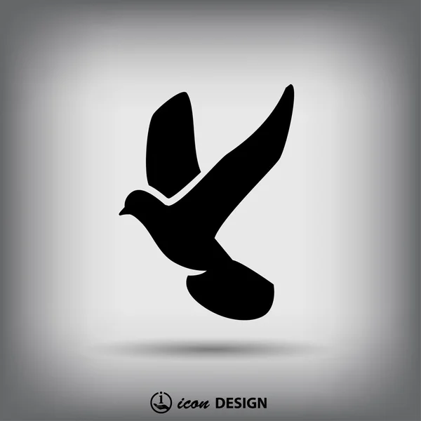 Pictograph för bird icon — Stock vektor