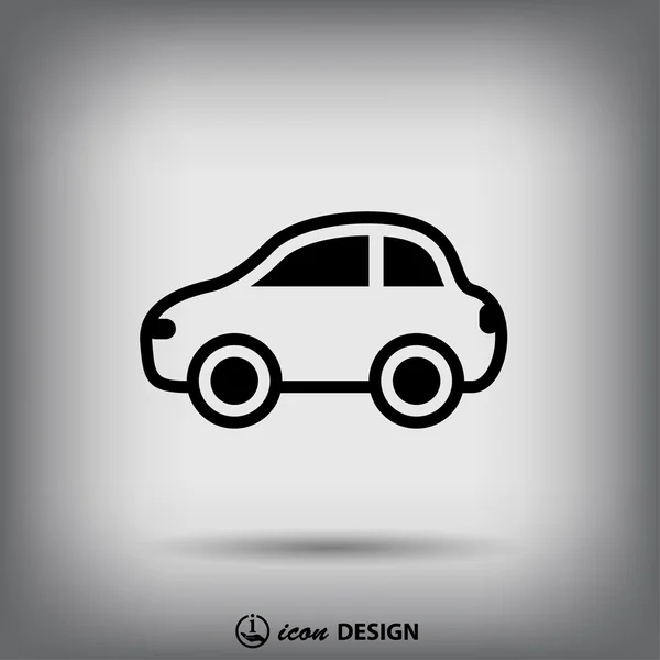 Pictografía del icono del coche — Vector de stock