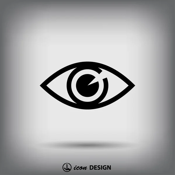 Pictograph of eye icon — Stock Vector