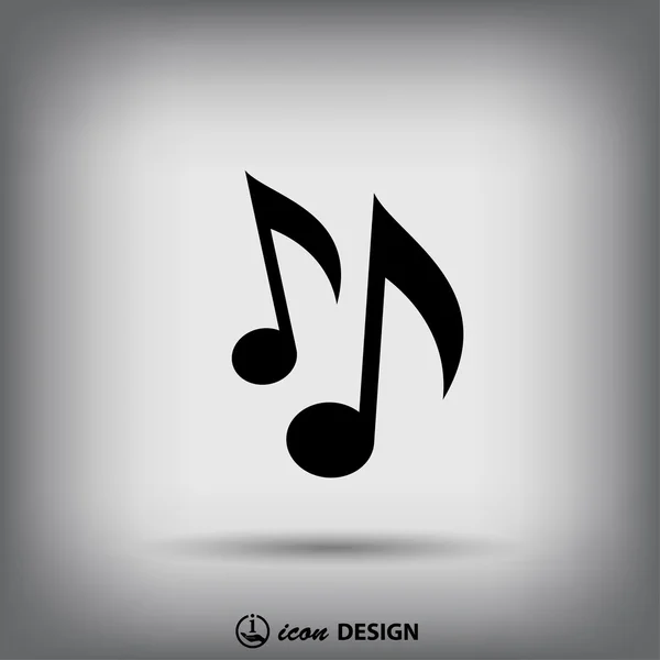 Pictogramme de notes de musique — Image vectorielle