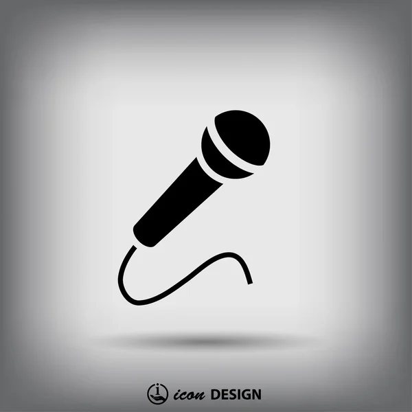 Symbolbild Mikrofon — Stockvektor