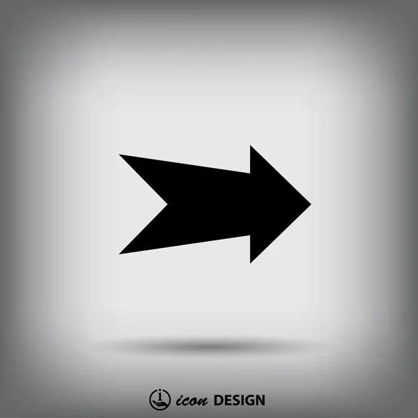 Icône d'icône flèche — Image vectorielle