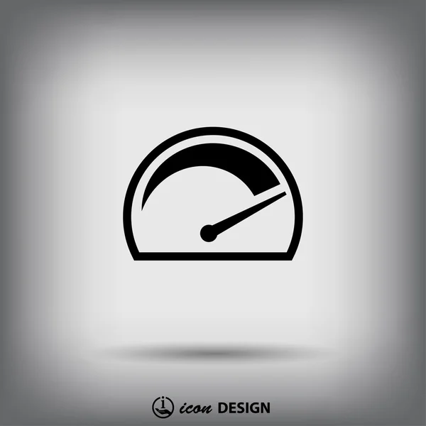 Pictograph sebességmérő ikon — Stock Vector