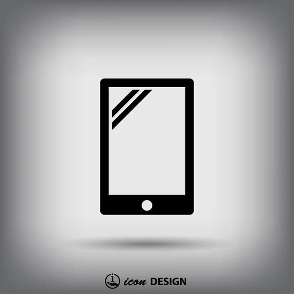 Pictograma do ícone do tablet — Vetor de Stock