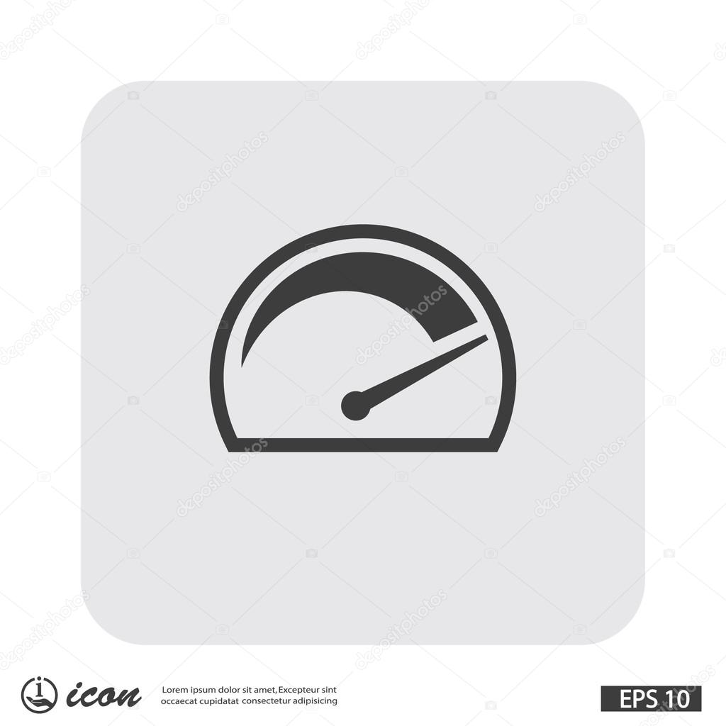 Pictograph of speedometer illustration