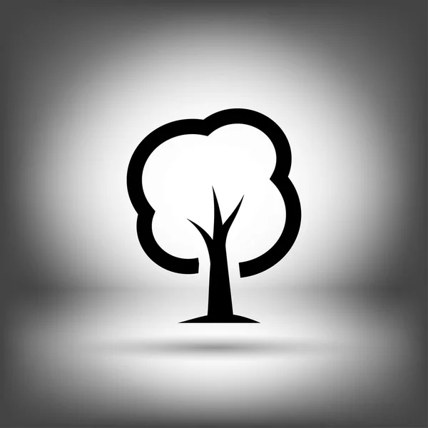 Ağaç simgesiyle resim — Stok Vektör