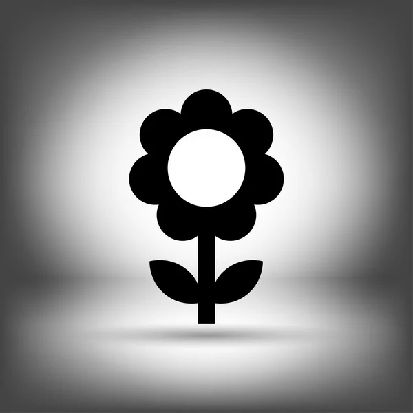 Pictograma do ícone de flor — Vetor de Stock