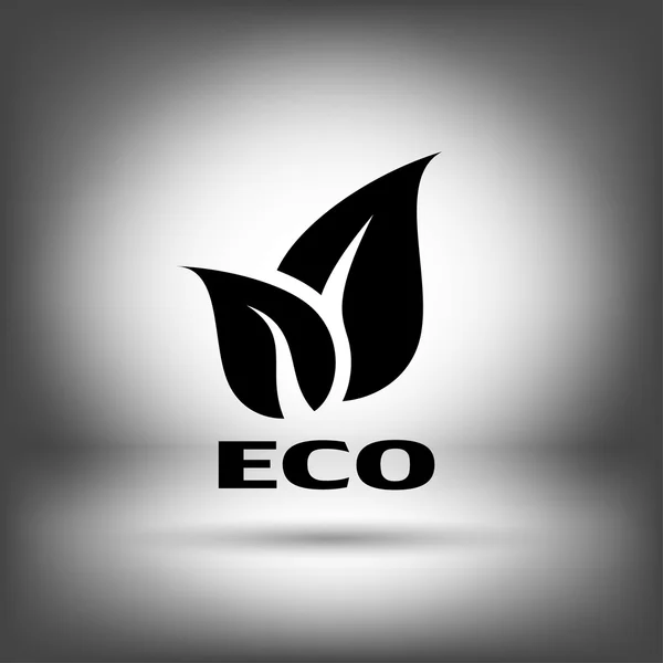 Pictograma de ícone ecológico — Vetor de Stock